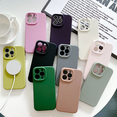 Pink / Green Custom Silicone Covers Super Strong Magnet Phone Cover