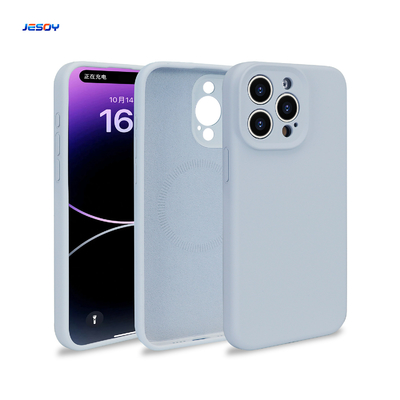 buen precio Funda de silicona antideslizante para teléfono, imán personalizado, funda para iPhone, impermeable para iPhone 16 15 Pro Max en línea