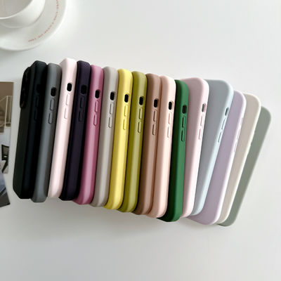 Real Silicone Phone Case Microfiber Lining Custom Mobile Phone Cases Waterproof