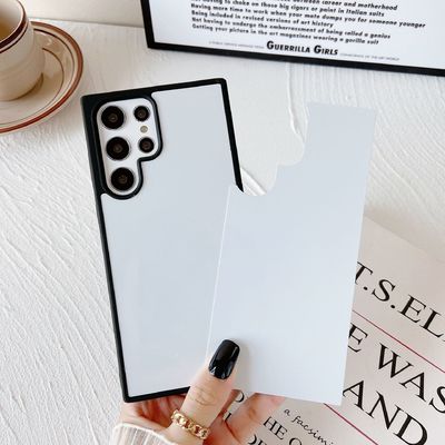 DIY Sublimation Phone Case Aluminum Plate Heat Transfer Phone Case Black White Transparent