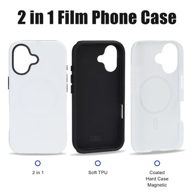 White 3D Sublimation Mobile Covers Custom Blank iPhone Covers 2 In 1