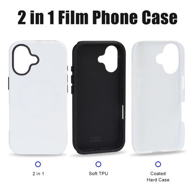 2 In 1 Mobile Phone Cover 3D Sublimation Mobile Phone Cases Customized For IPhone 16