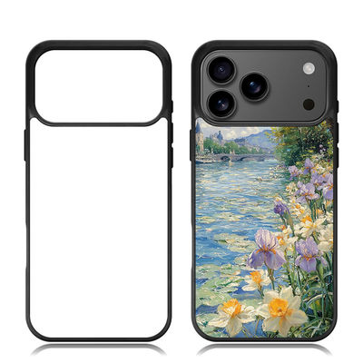 TPU Sublimation Blank Phone Case Shockproof 2D Mobile Case Black / White / Transparent