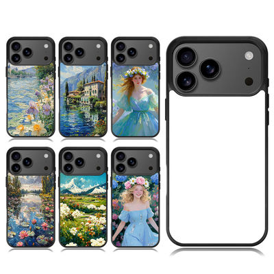 TPU Sublimation Blank Phone Case Shockproof 2D Mobile Case Black / White / Transparent