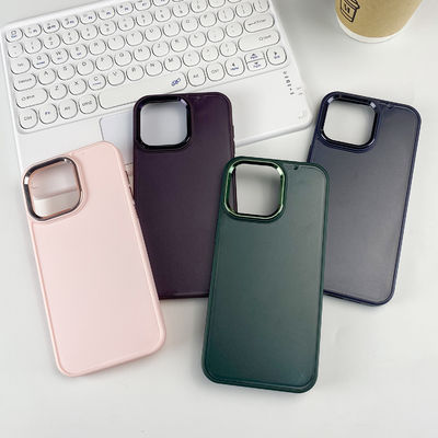 Metal Frame Groove Phone Case Business Style Inlay iPhone Case Shockproof With Magsafe