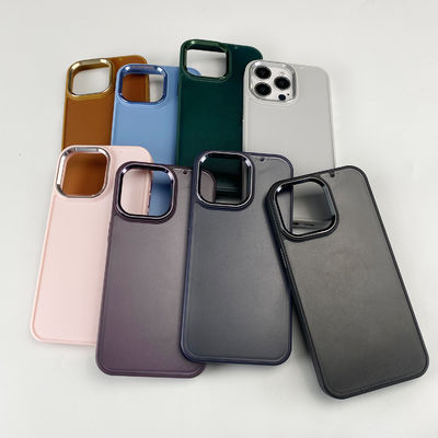 Metal Frame Groove Phone Case Business Style Inlay iPhone Case Shockproof With Magsafe