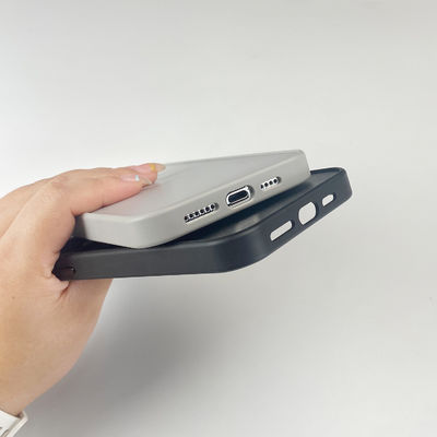 Groove Cell Phone Case Wireless Charging Protective Phone Cover Gray / Black