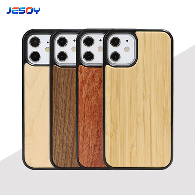 Goede prijs TPU schokbestendig mobiele telefoon hoesje natuurlijke walnoot hout mobiele telefoon hoesjes krasbestendige online