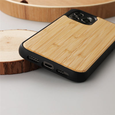Bamboo Wooden Mobile Phone Cover Eco Friendly Blank Wood Phone Cases Scratch Resistant