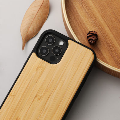 Bamboo Wooden Mobile Phone Cover Eco Friendly Blank Wood Phone Cases Scratch Resistant