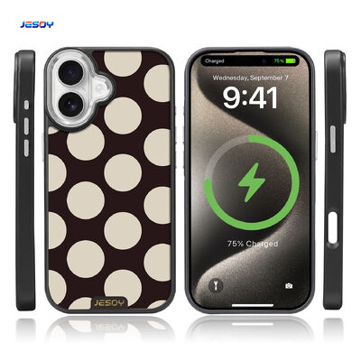 Custom Brand High-quality Shockproof Metal Frame UV Printed With Velvet Magnetic Phone Case for iPhone 17 16 15 Pro Max